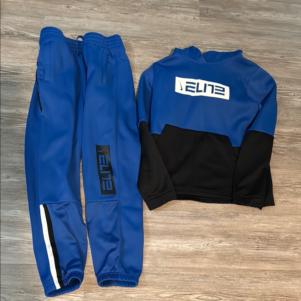 Nike Elite Blue and Black Tracksuit